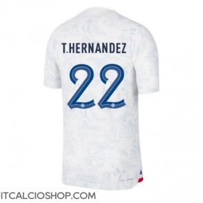 Francia Theo Hernandez #22 Seconda Maglia Mondiali 2022 Manica Corta